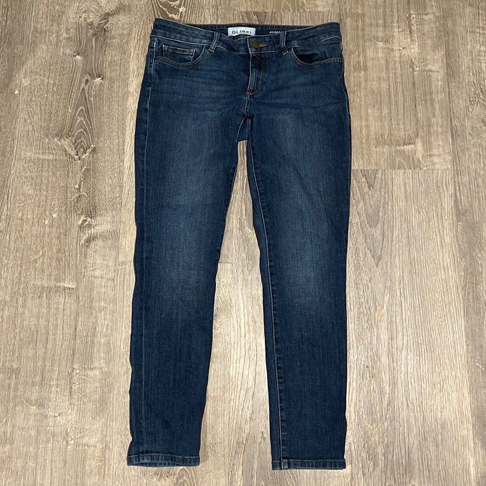 DL1961 Dark Blue Skinny Ankle Jeans